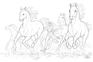 Running with horses